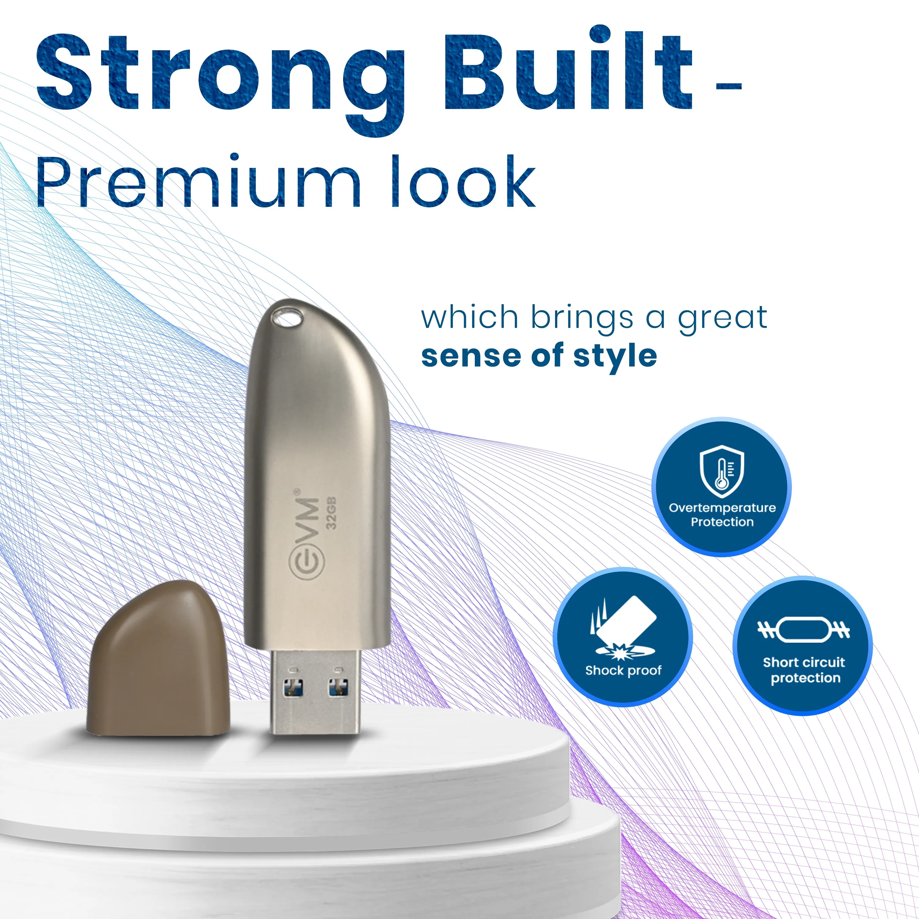 EVM Pendrive 32GB Enstore+ USB 3.2 Gen 1 (METAL) view 3
